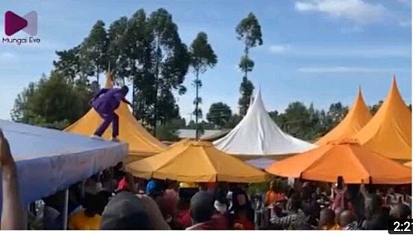 Lock This Guy In Mathare! Embarambamba Once Again Dices With Death Performing Dangerous Stunt In Kisii 