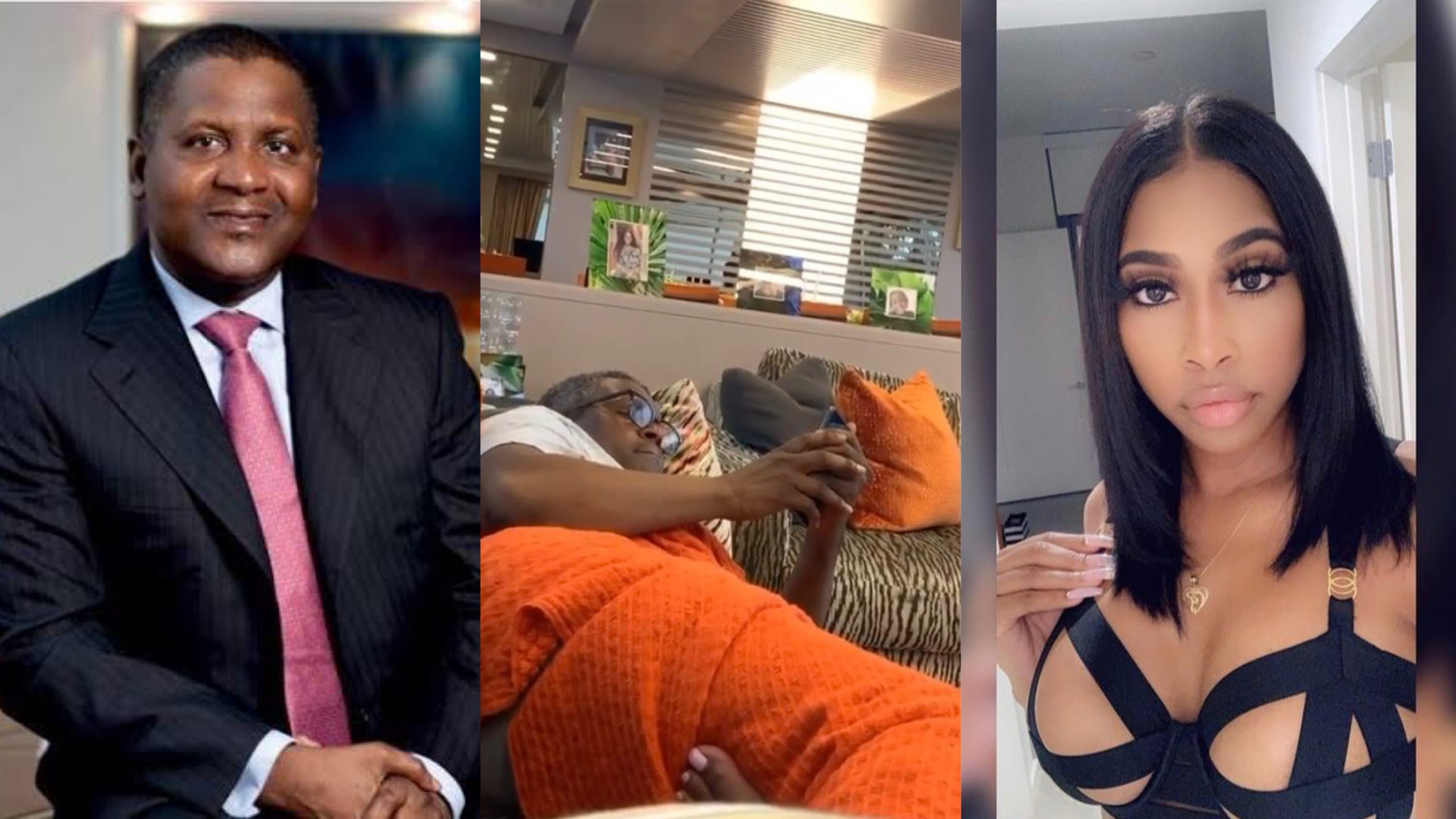 Africa's Richest Man Can't Keep It In His Pants! Aliko Dangote's Another Mistress Leaks Photos Of His Buttocks 