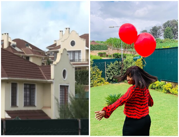 Photos Of Janet Mbugua's Multimillion Shillings Home Which Has Lush Garden And well Manicured Lawn