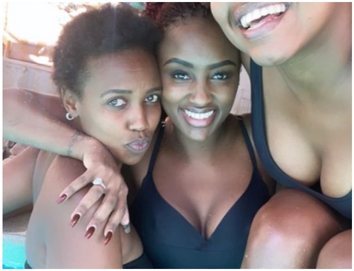 Kwani Umekuwa Lele! Concerns as Bensoul's Heartbroken Girlfriend Gets Comfy With Michelle Ntalami In A Swimming Pool
