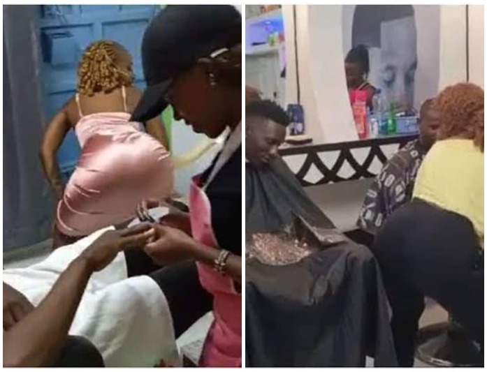 Brothel Ama Kinyozi? Mwende Frey Explains Why She Twerks For Male Clients At Her Barbershop