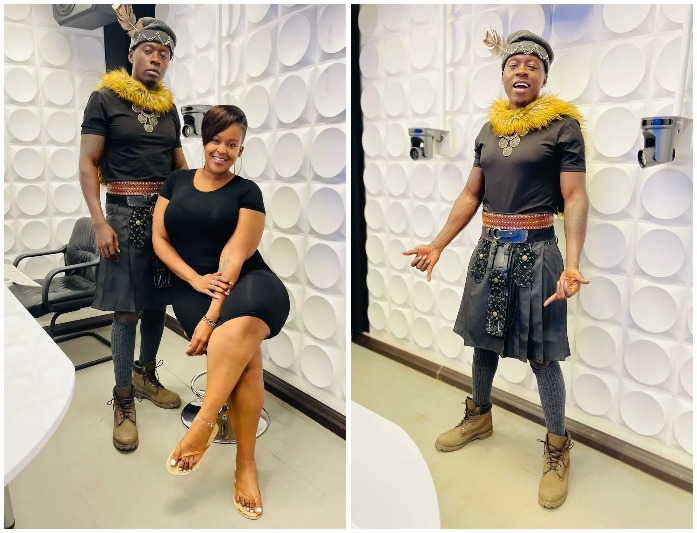 Obinna Continues With Sideshows, Wears A Skirt To Work As Kiss FM Fans Complain He's Underperforming