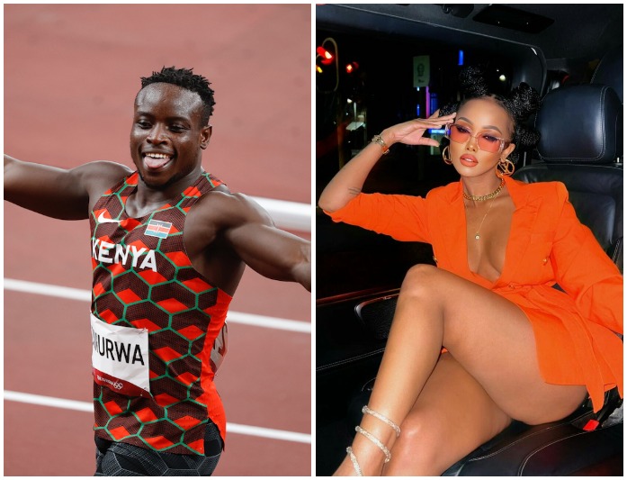 Huddah Monroe Openly Thirsts After Omanyala After Vowing Never To Date Black Men Again