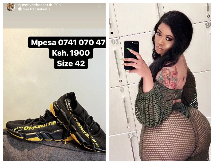 Vera Sidika Accused Of Shortchanging Buyers By Selling Secondhand Sneakers 