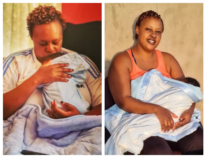 Mama Baha finally shows face of her son who she gave birth to after years of childlessness