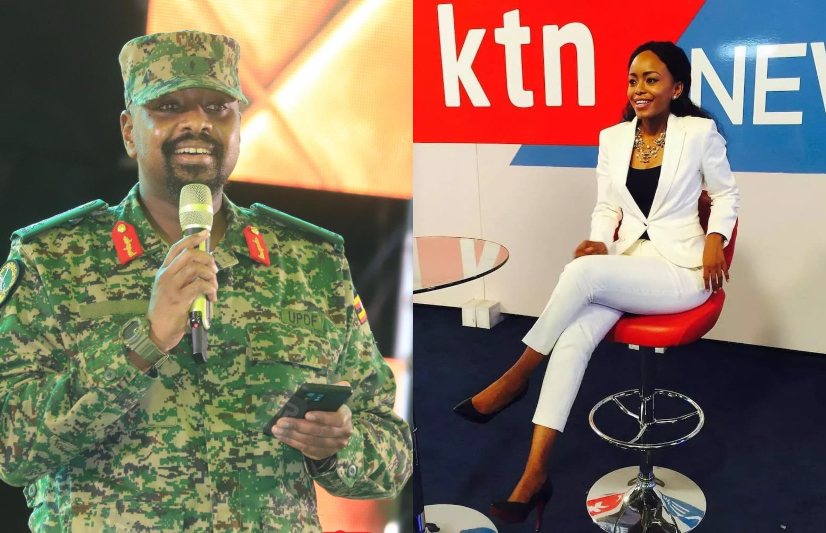 Muhoozi Angrily Roasts KTN's Sophia Wanuna After She Interviewed Her Father President Museveni