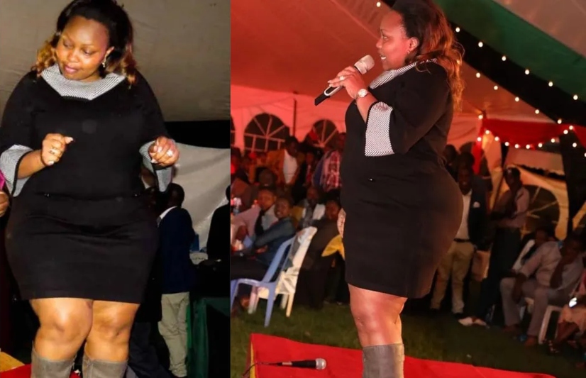 Millicent Omanga Violently Shakes Her Humongous Booty After Being Shortlisted For CAS Job (Video)