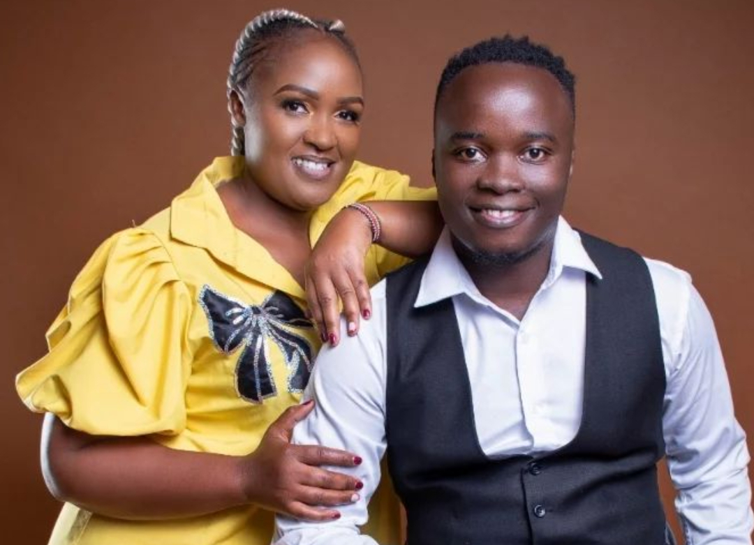 Bahati's Producer Mesesi With His 46 Year Old Girlfriend Judy Lesta.