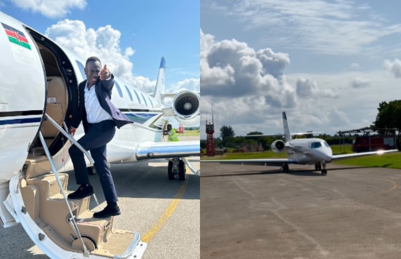 Butita Flies Private Jet 2 Months After He Landed At Akothee's Wedding On A Chopper 