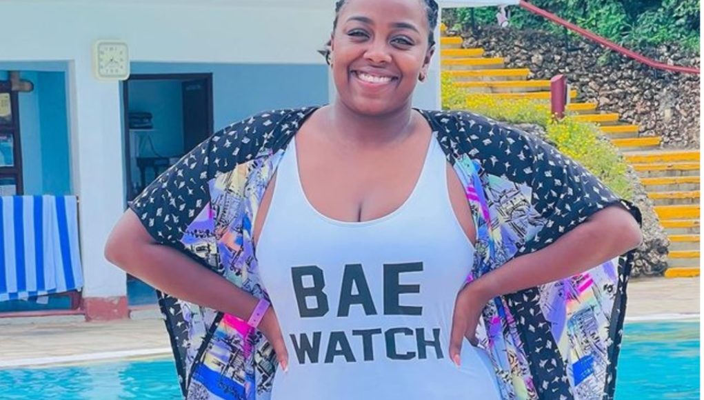 Netizens Go Crazy As Jackie Matubia Parades Camel Toe In A Swimming ...