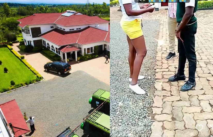 High School Student Jumps Over Akothee's Wall Fence In Rongo To Beg For School Fees